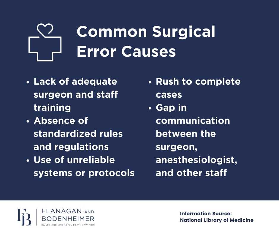 surgical error causes florida, miami surgical error attorney